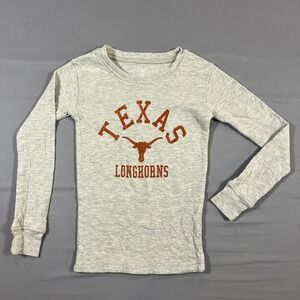 Texas Longhorns Football Team NCAA Shirt Kids 6 Heather Gray Cotton Wes & Willy